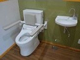 清潔なトイレの設備