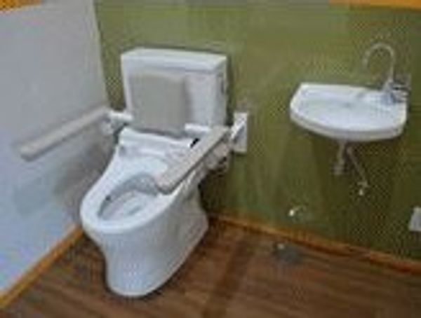 清潔なトイレの設備