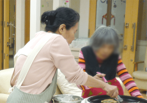 料理を作る様子