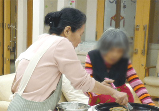 料理を作る様子