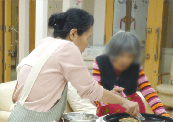 料理を作る様子
