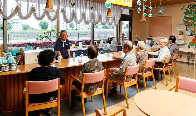 交流できる食堂