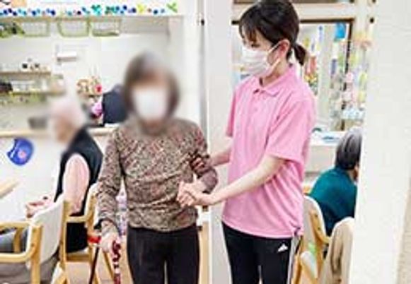 親身なサポートの場面