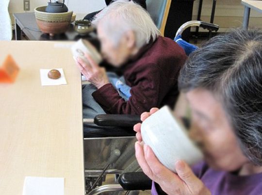 お茶を楽しむスペース