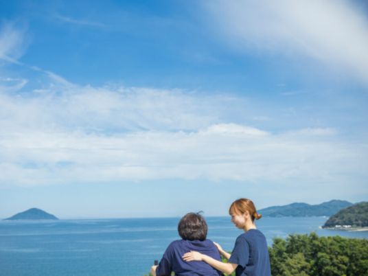 海を望む展望スペース