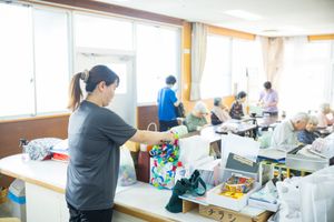 活気のある共有スペース