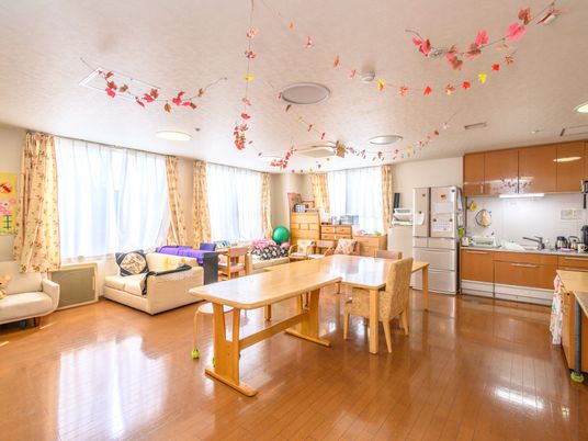 明るい共有スペース