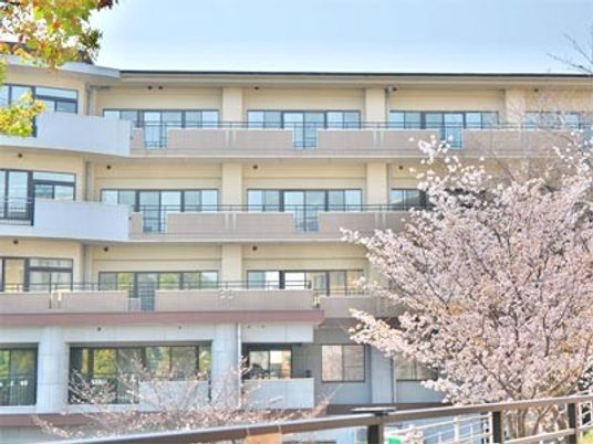 春の外観  