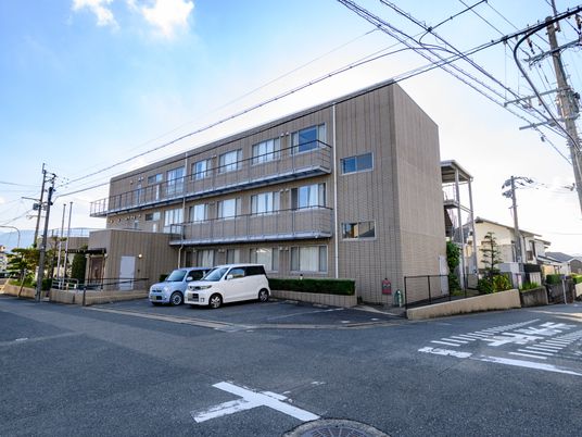 明るい外観の建物