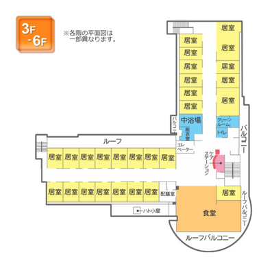 居室の配置図