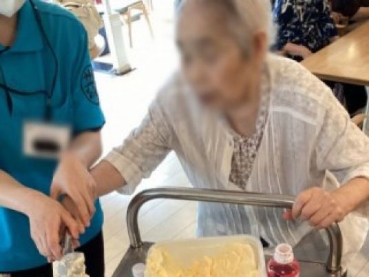 アイスクリーム提供の様子