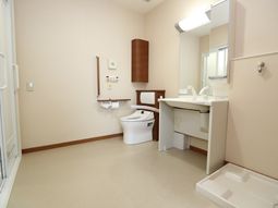 手すり付き清潔なトイレ