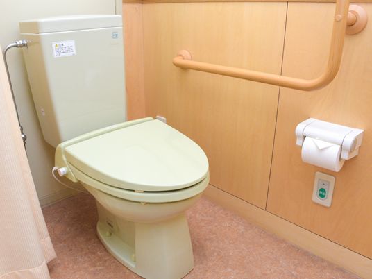 バリアフリー設計のトイレ