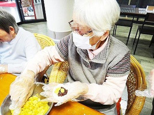 楽しむ利用者たち