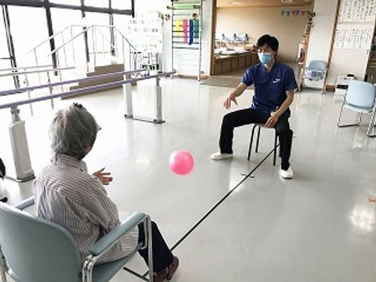 明るい機能訓練室