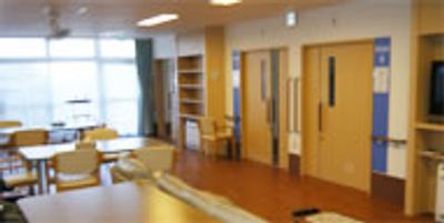 明るい共有スペース