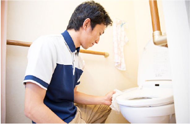 清潔なトイレの手入れ