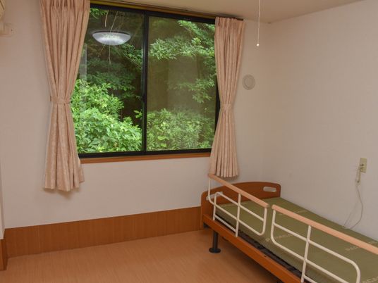 緑見える居室の一角