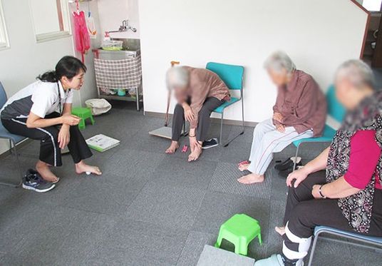 軽運動の様子