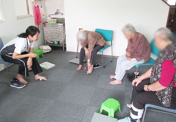 軽運動の様子