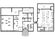ゆったりした居室の配置図
