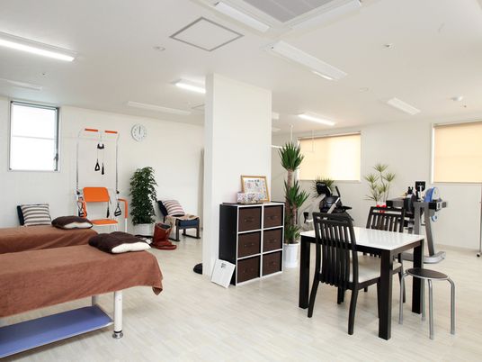 明るい機能訓練室