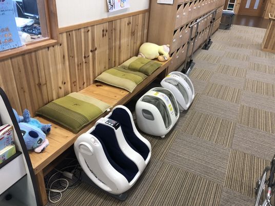 リラックスできるベンチ