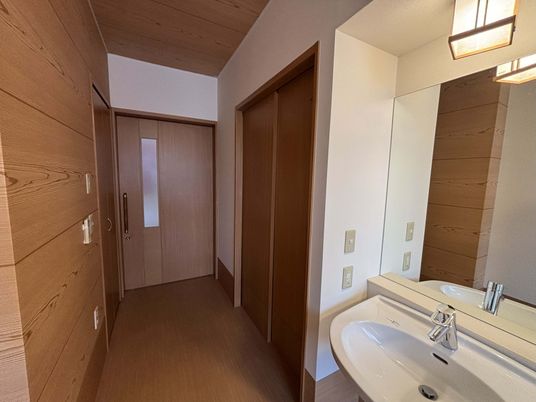 シンプルな洗面台