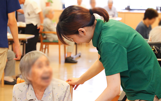 笑顔の交流がある場所