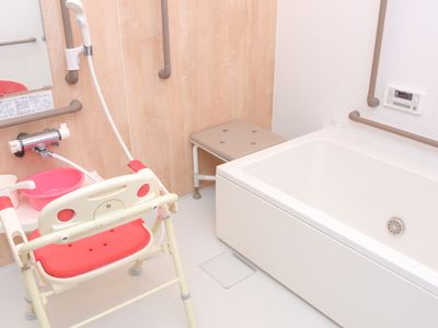 清潔な浴室設備