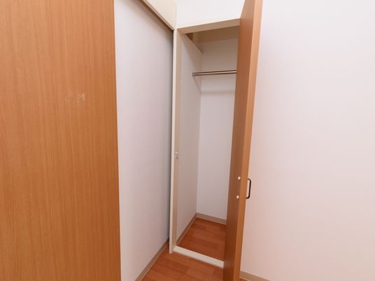 整理された洋室のクローゼット