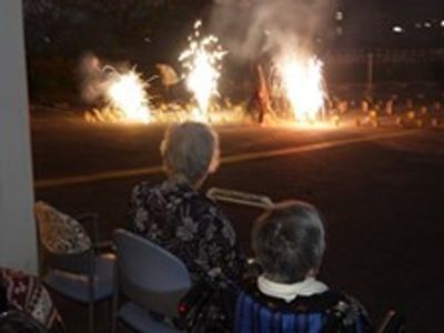 夜のイベント観覧