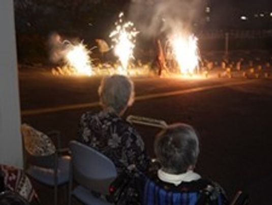夜のイベント観覧