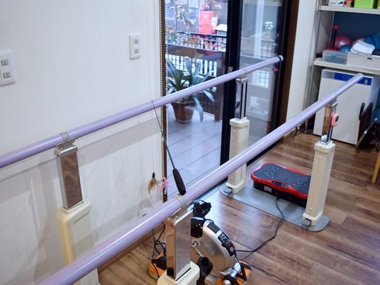 リハビリ用器具の室内