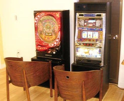 ゲーム機のある共有スペース  