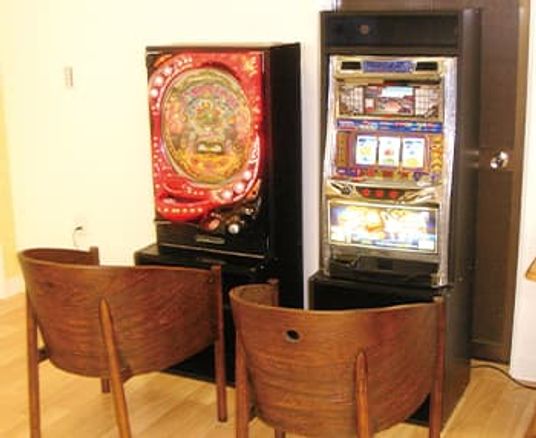 ゲーム機のある共有スペース  