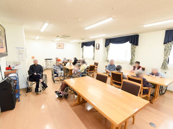 共有スペースでの憩いの時間