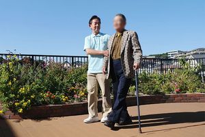 晴れた日のテラス