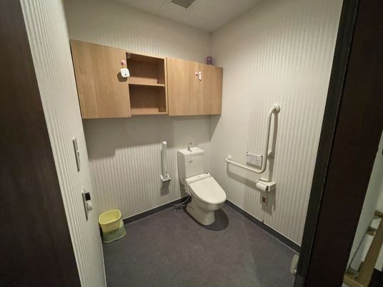 バリアフリー設計のトイレ