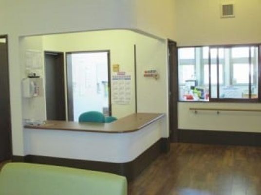 受付業務のあるエントランス