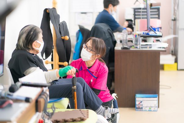 スタッフと利用者の会話