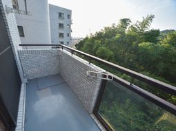バルコニーからの緑の景色