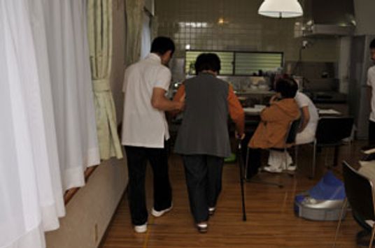 温かい交流がある居室