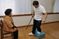 訓練中の室内