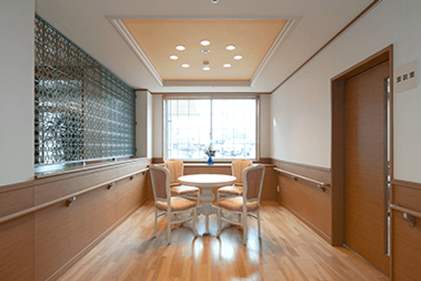 明るい共用スペース