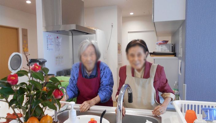 キッチンが映る様子
