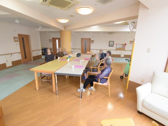 座談会中の共有スペース