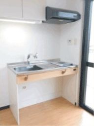 シンプルな料理スペース