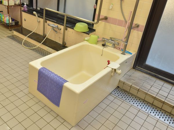 バリアフリーの洗い場