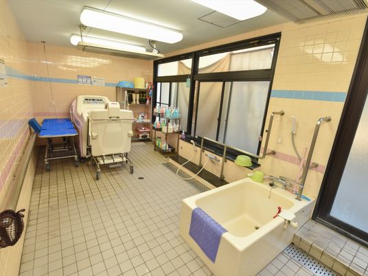 ケア施設の入浴スペース